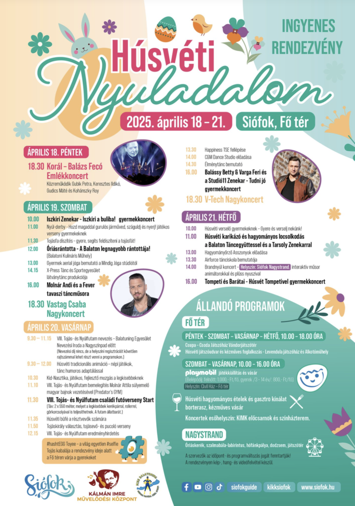 Siófok Húsvéti Nyuladalom 2025