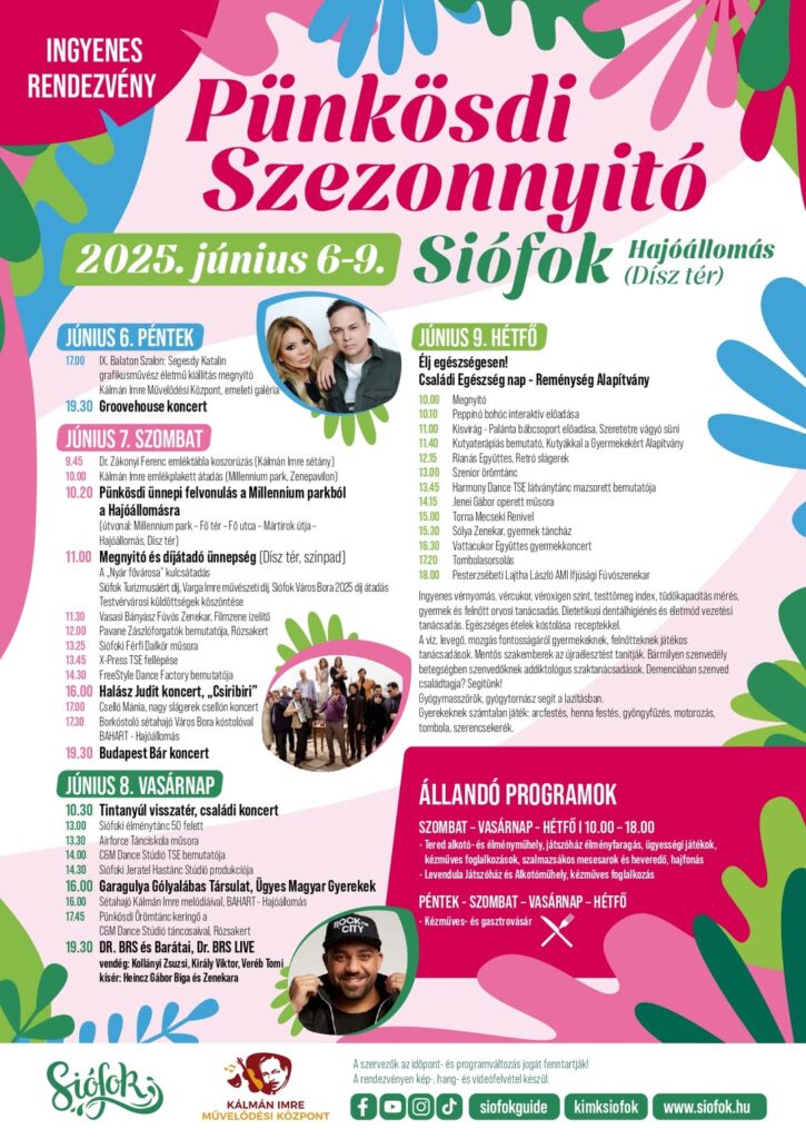 siófok pünkösdi szezonnyitó 2025