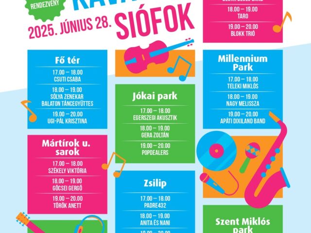Utcazene Kavalkád Siófokon